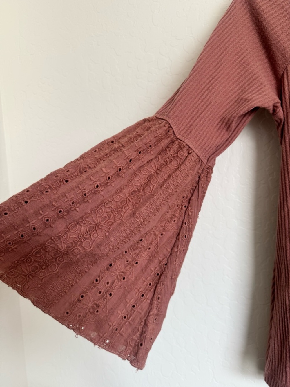 Free People Parisian Nights Top Blush Pink Size Small - Picture 5 of 8